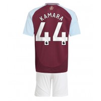 Aston Villa Boubacar Kamara #44 Heimtrikotsatz Kinder 2024-25 Kurzarm (+ Kurze Hosen)